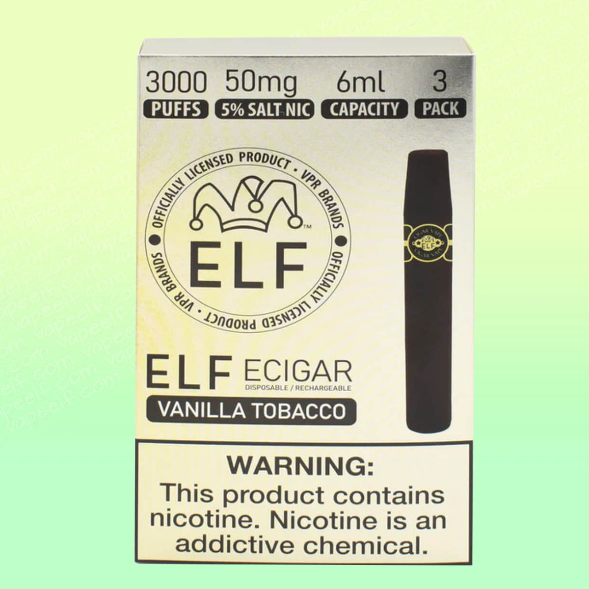 Refillable Cigar Vape ELF VPR Cigar 3000 Refillable Cigar Vape ELF VPR Cigar 3000